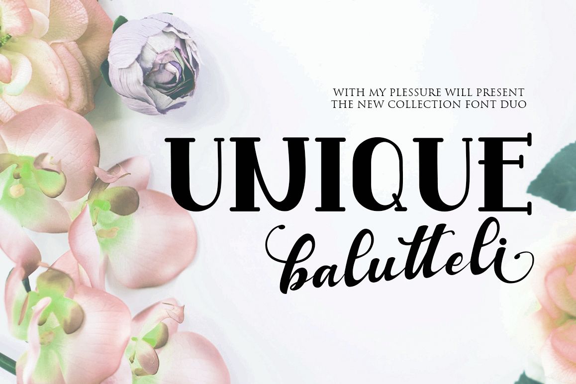 Antique Balutteli Font Duo example image