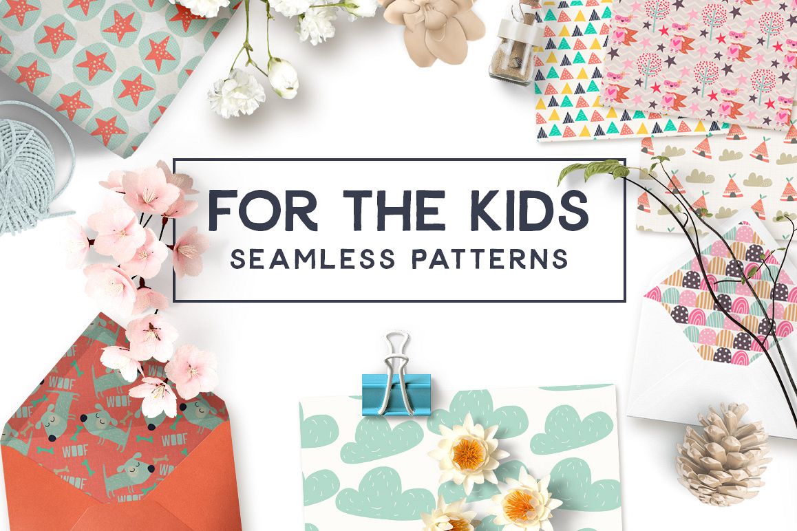 For the Kids Seamless Patterns example image