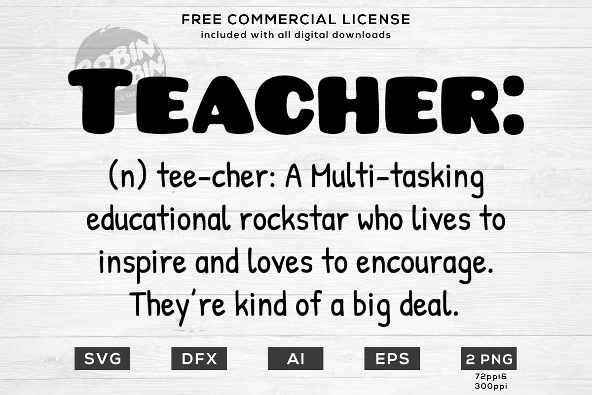 Download Teacher Definition Design for T-Shirt, | Design Bundles