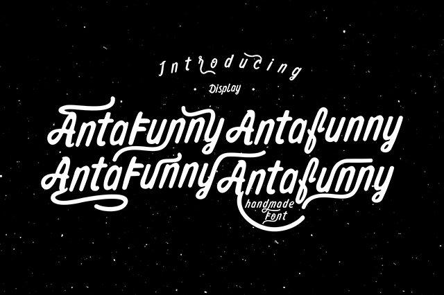 Antafunny Font example image