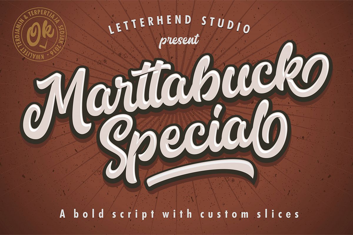 Marttabuck Script example image