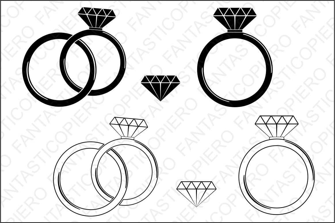 Diamond Ring SVG cutting files for Silh | Design Bundles