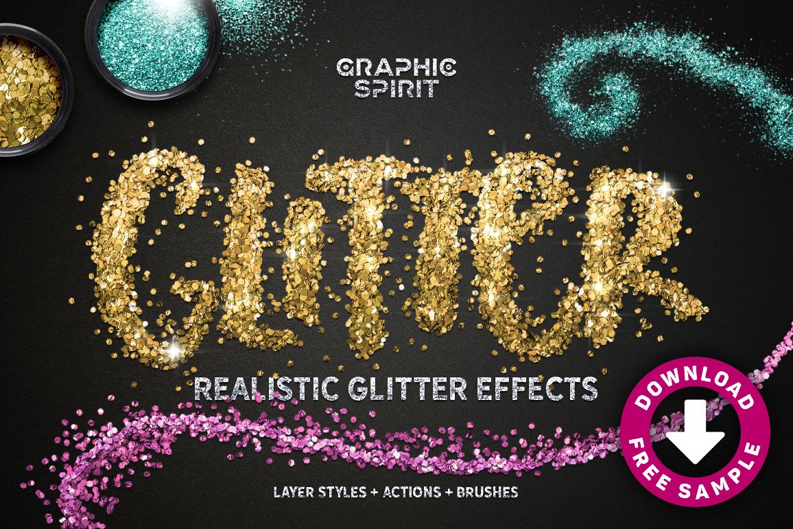 Realistic Glitter Effect TOOLKIT example image