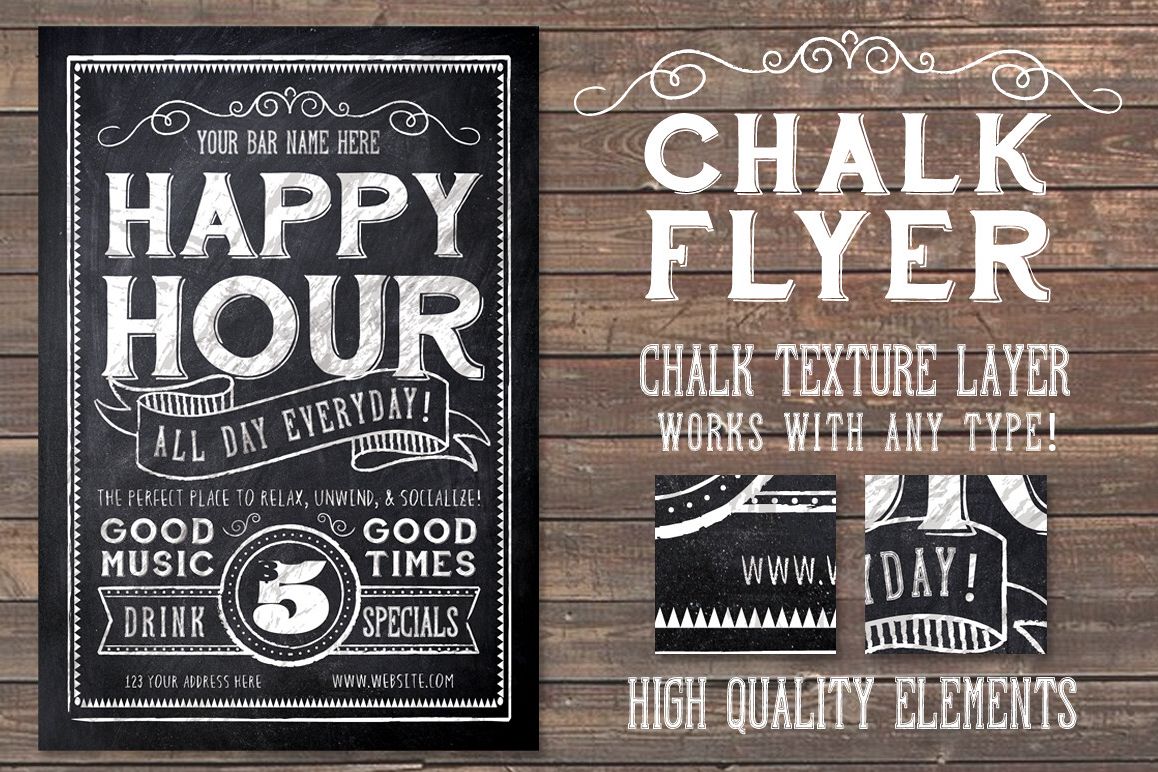 Download Chalk Flyer by Lucion Creative | Design Bundles