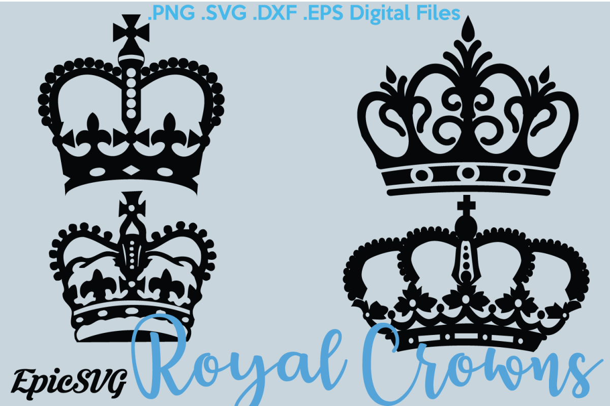 Download Royal Crowns | SVG EPS DXF | crowns cli | Design Bundles