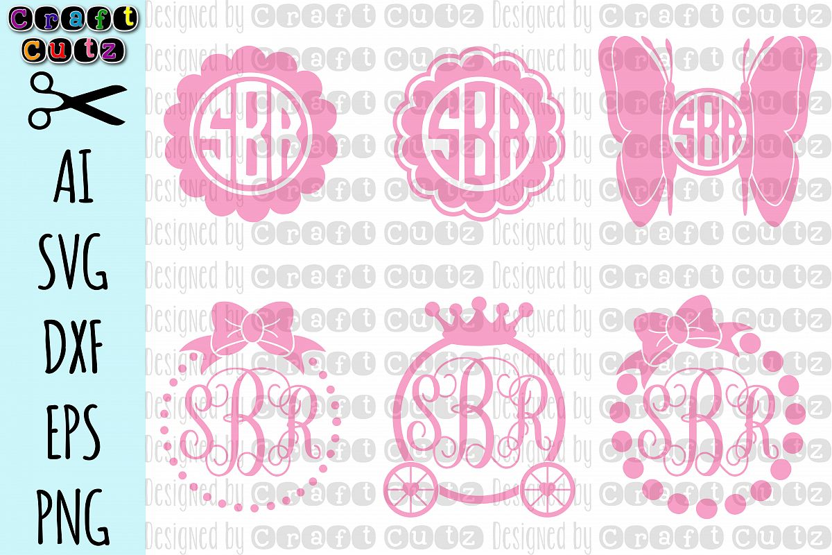 Download Girly Monogram svg, Monogram svg Set, P | Design Bundles