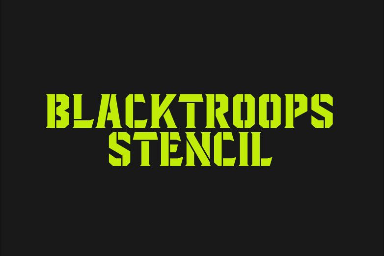 Blacktroops Stencil example image