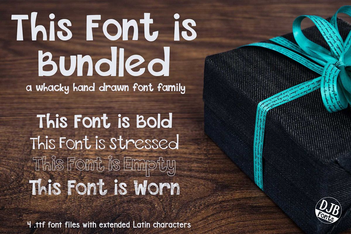 DJB This Font is Bundled example image