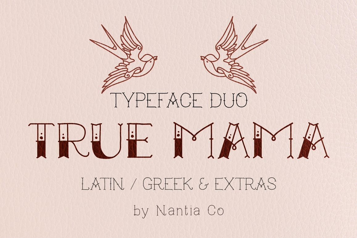 True Mama | Typeface Duo example image