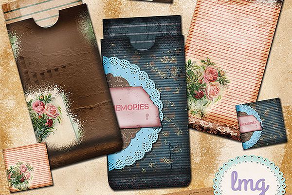 Vintage Memories Junk Journal Envelopes example image