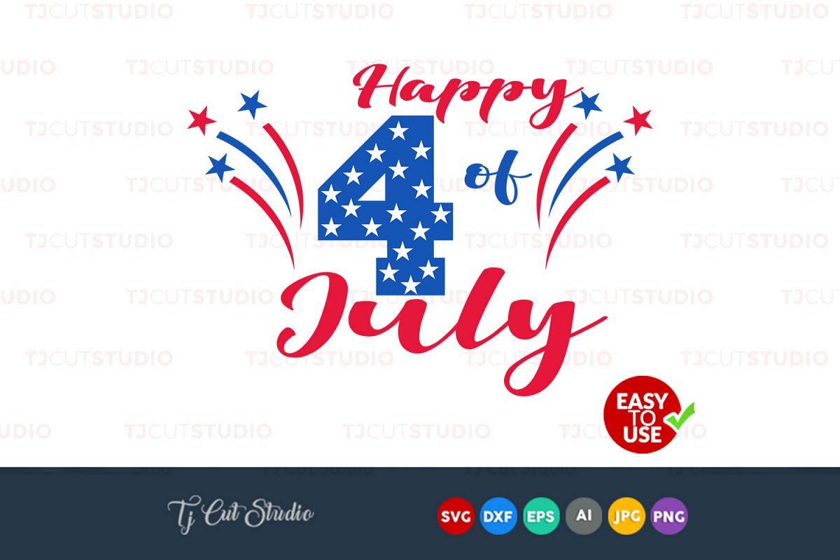 Download Happy 4th of july svg, independence day | Design Bundles