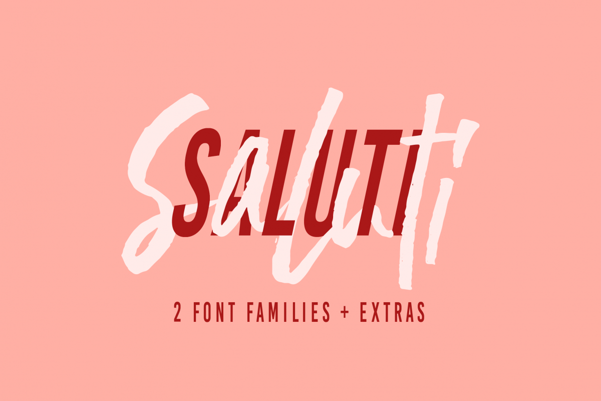 Saluti | Font Pair + Extras example image