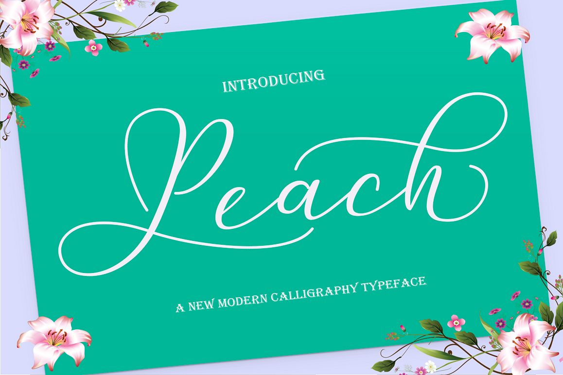 Peach Script example image