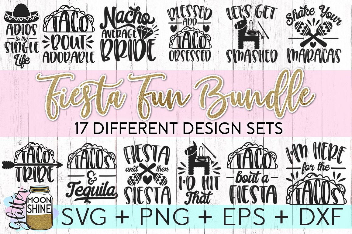 Download Fiesta Fun Bundle SVG DXF PNG EPS Cutti | Design Bundles