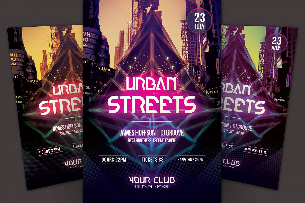urban streets flyer by stylewish design bundles urban streets flyer