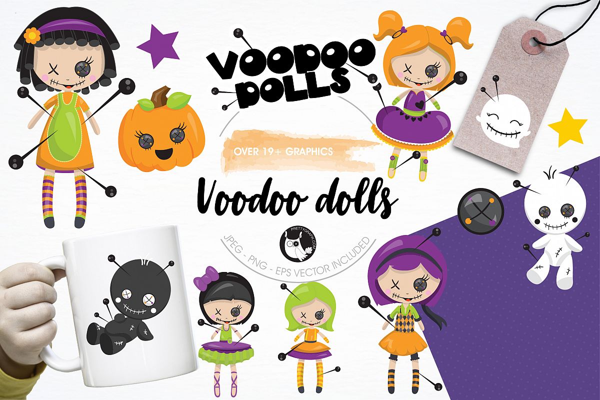 Voodoo dolls graphics and illustrations example image