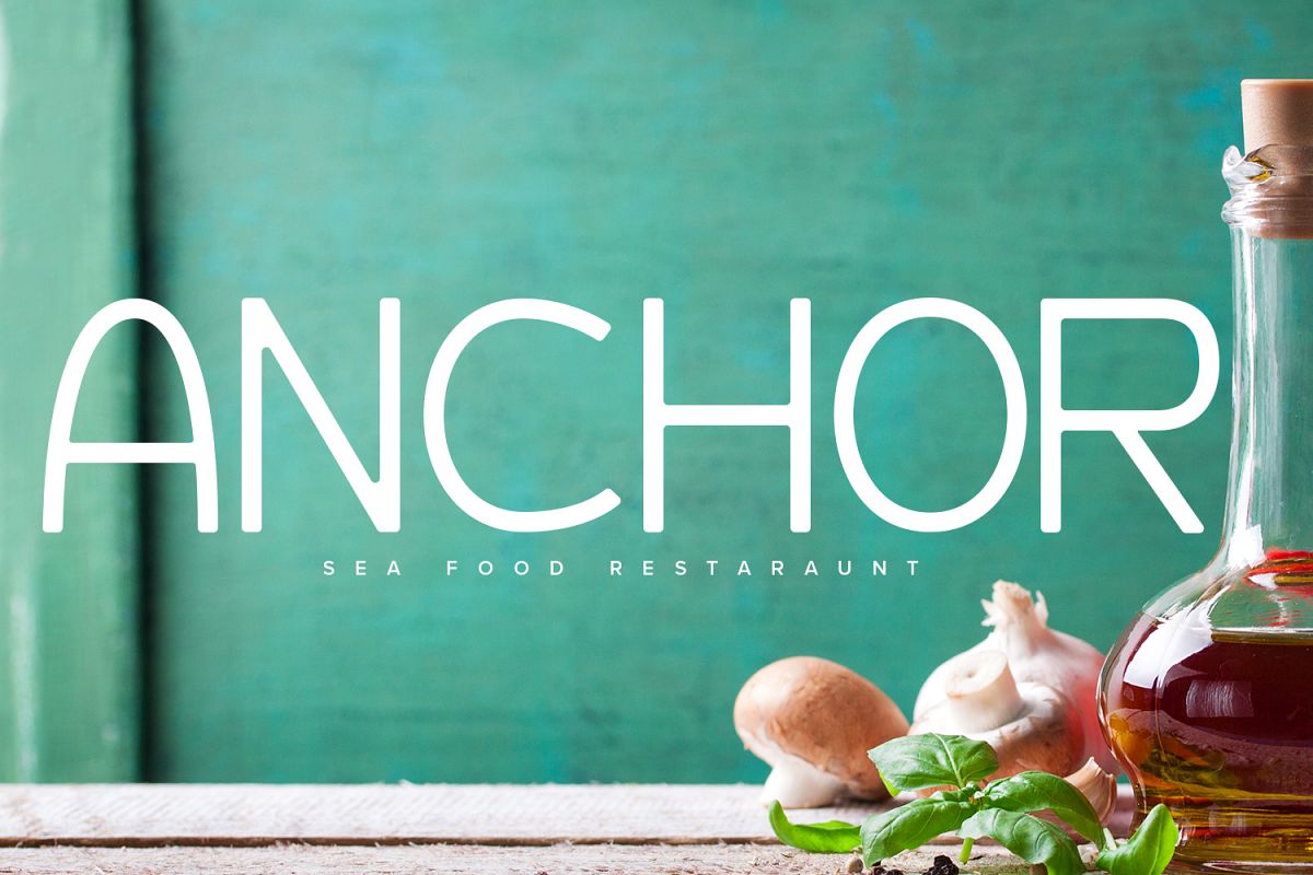 Anchor Font example image
