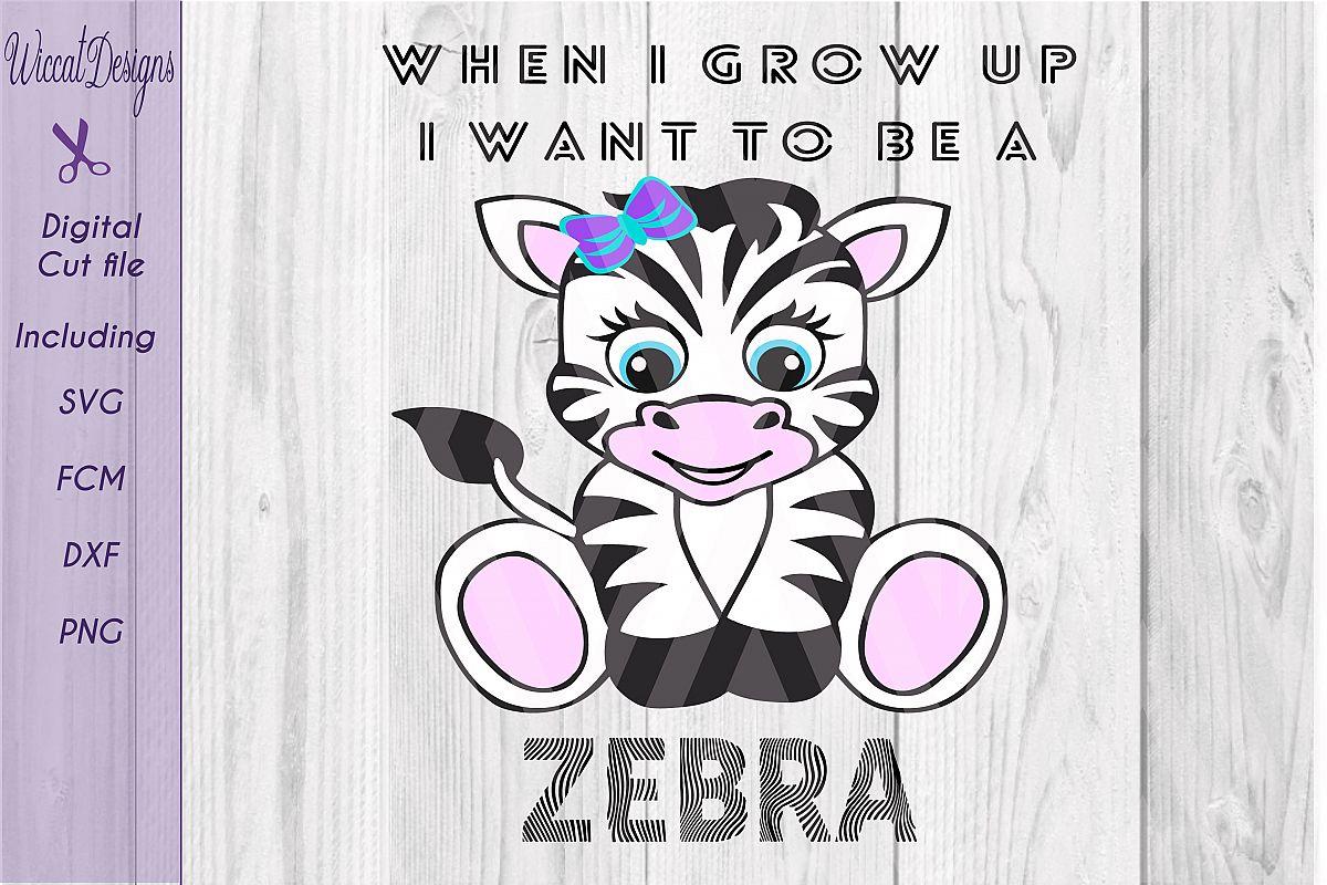 Zebra svg, Baby zebra svg, girls svg, Nursery animals sv cut file example image