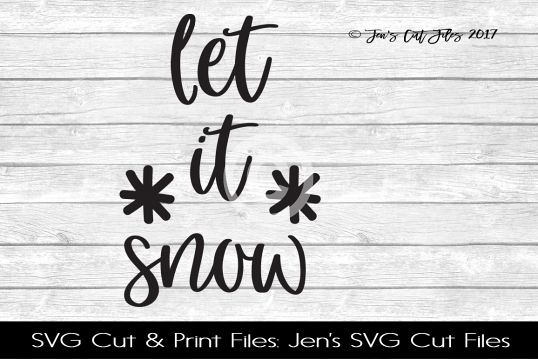 Let It Snow SVG Cut FIle example image