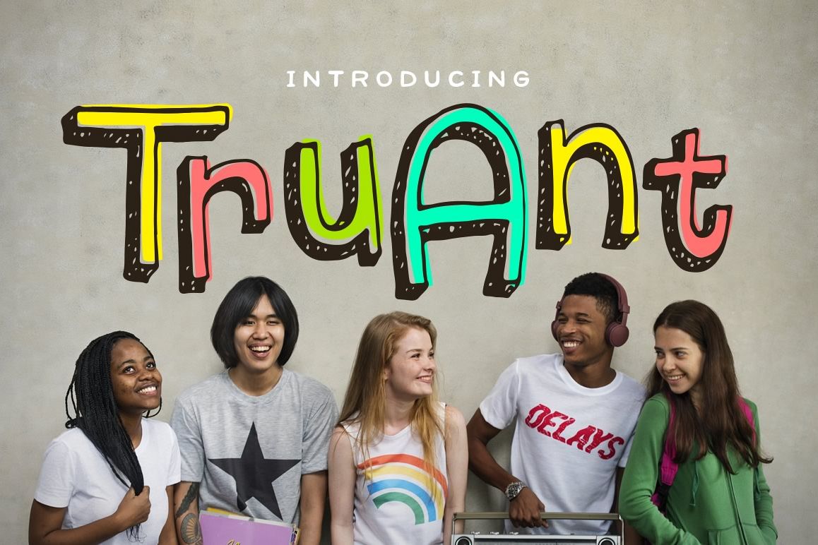 Truant Font example image