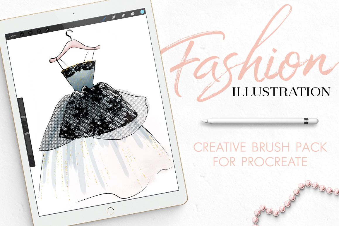 Fashion Illustration Brushes for Procreate example image