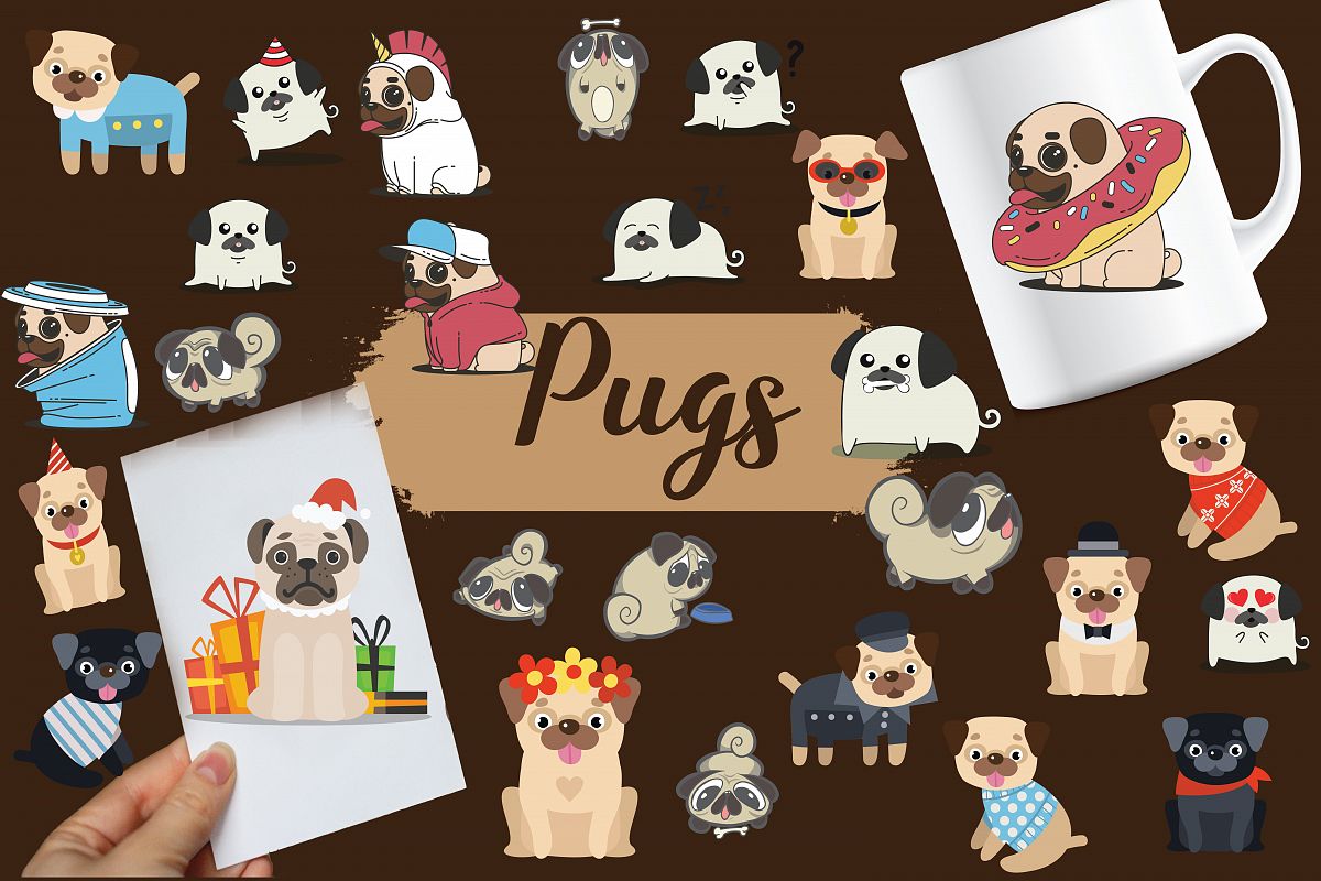 pugs,cute pugs,pug dogs,dogs,pug,animals,forest animals,wild animals,dog example image