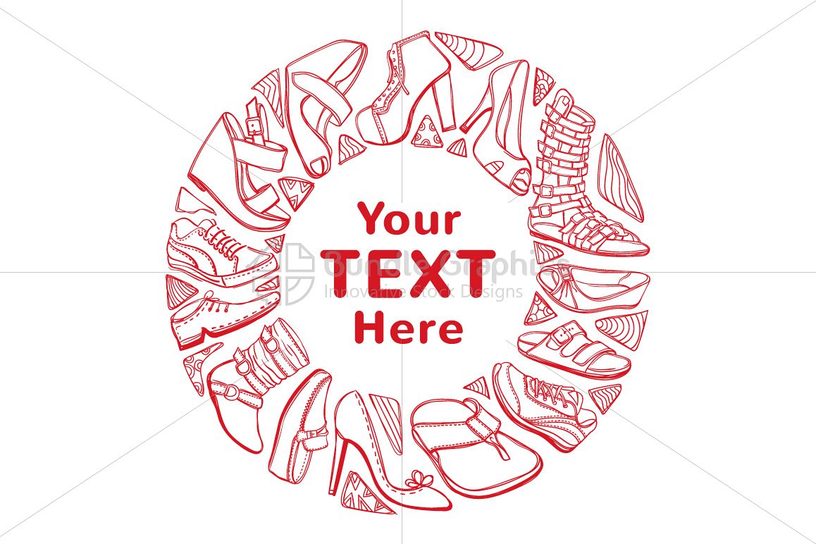 Footwears Icons Template Design example image