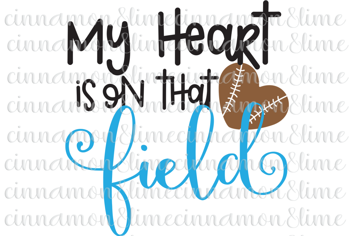 My Heart is on That Field SVG example image
