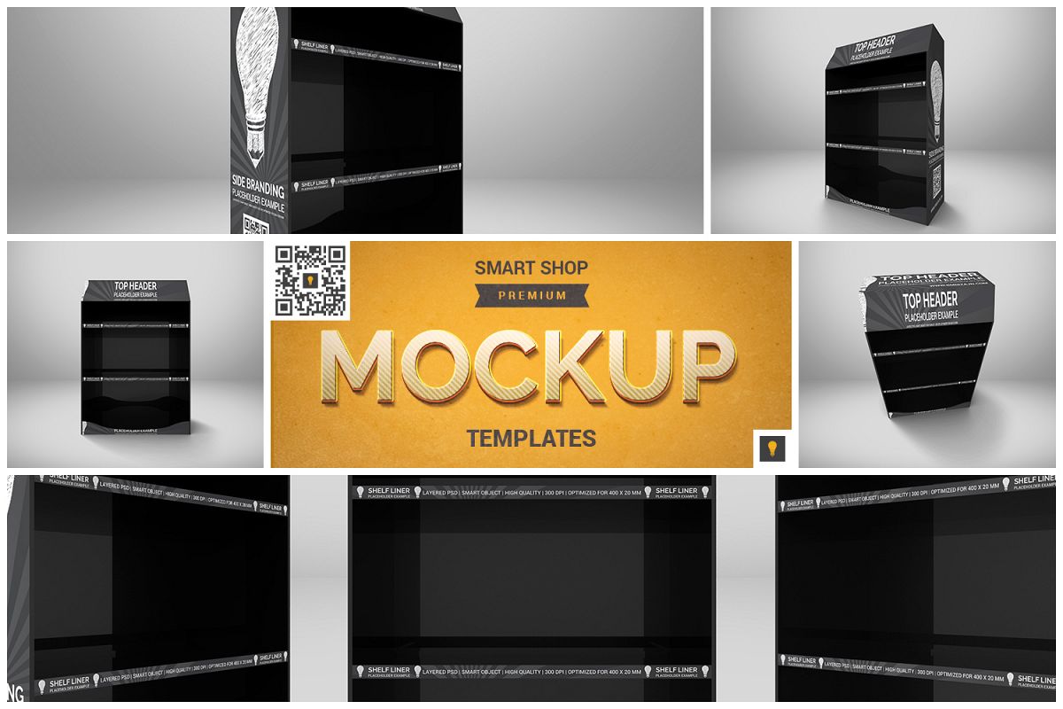Download Promotional Shelf Display Mockup by SHO | Design Bundles