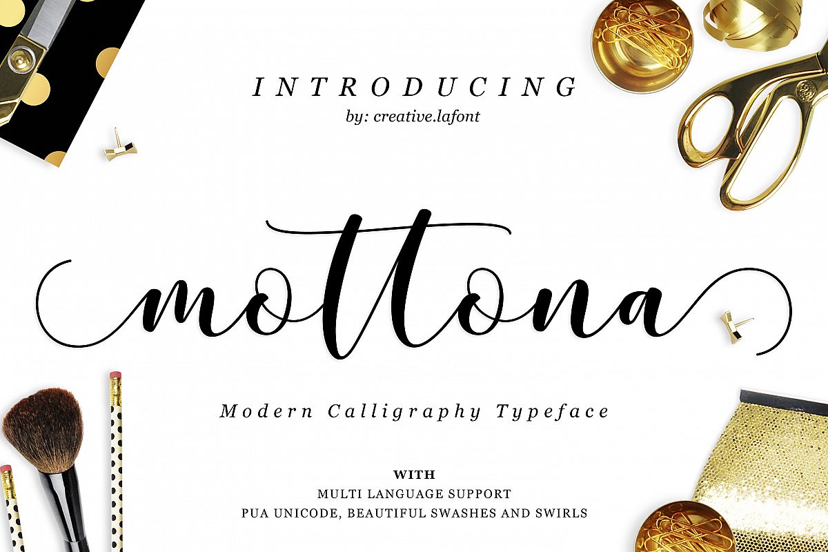 Mottona Script example image