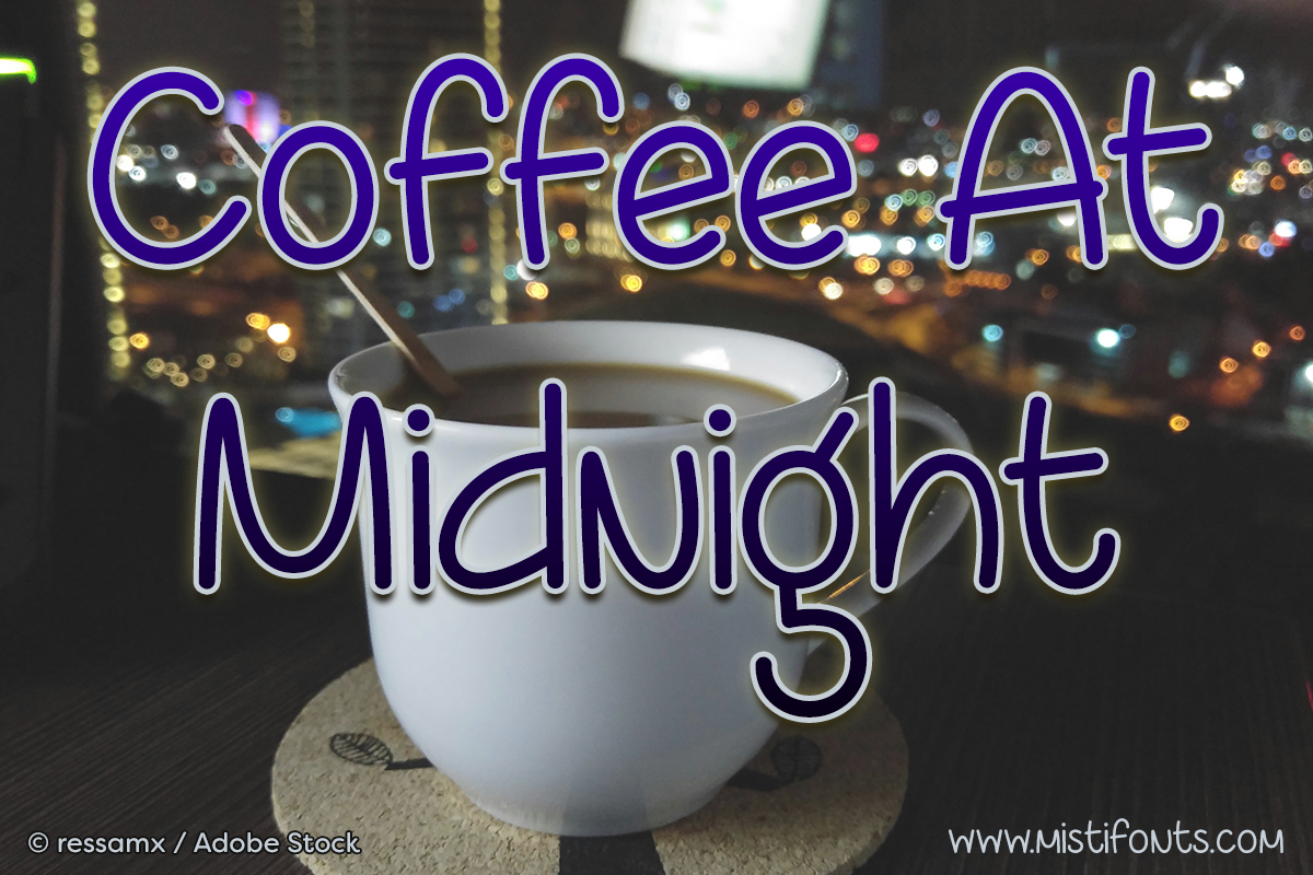 Free Coffee At Midnight Script Fonts