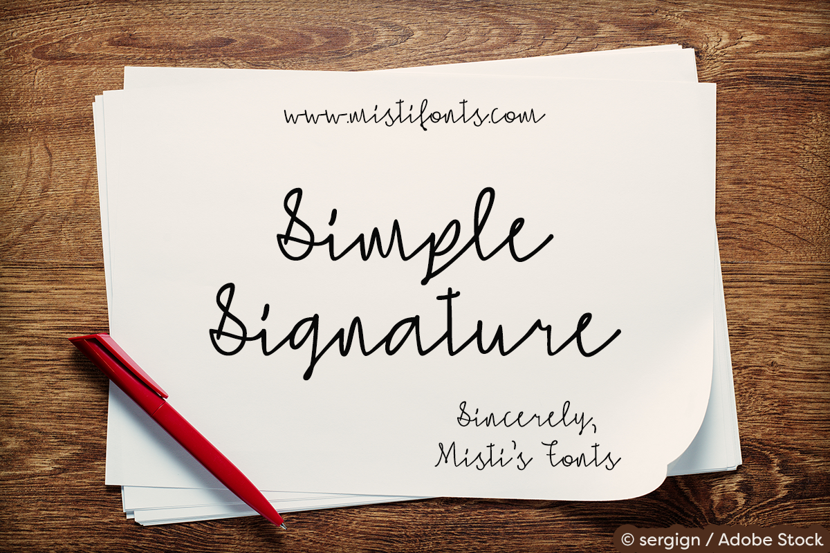 Simple Signature example image