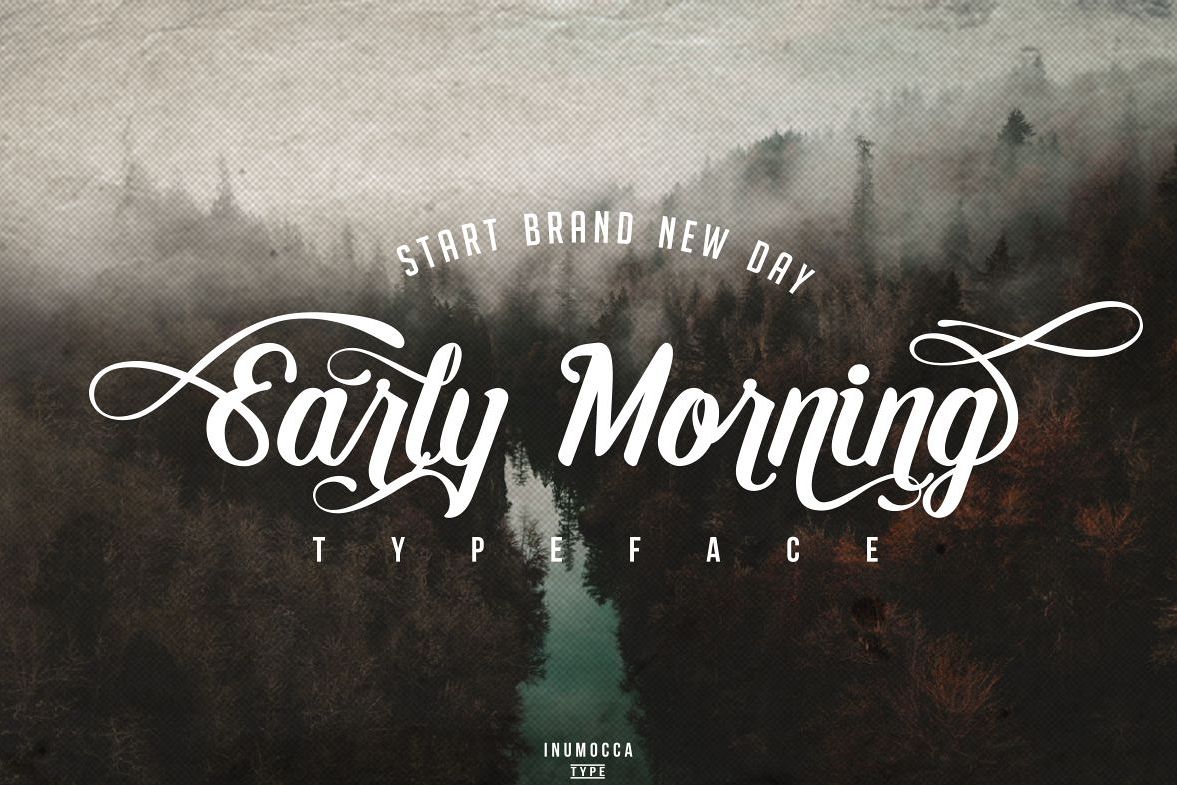 Early Morning Typeface example image