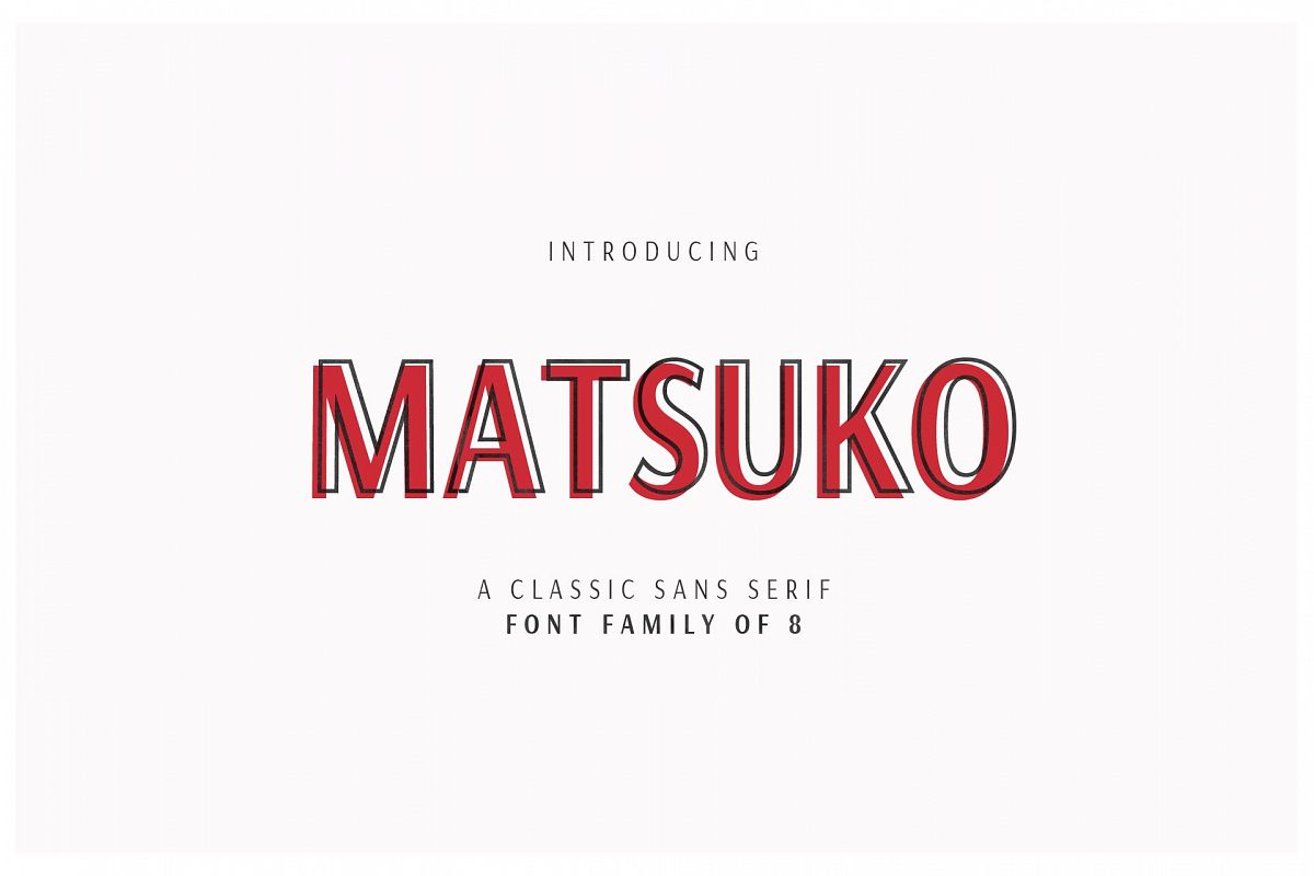MATSUKO | A CLASSIC FONT FAMILY example image