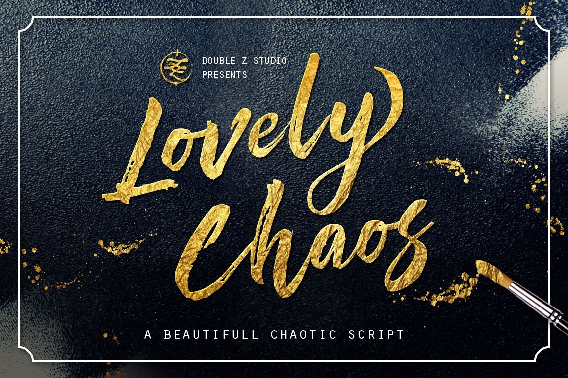 Free Lovely Chaos Script Script Fonts