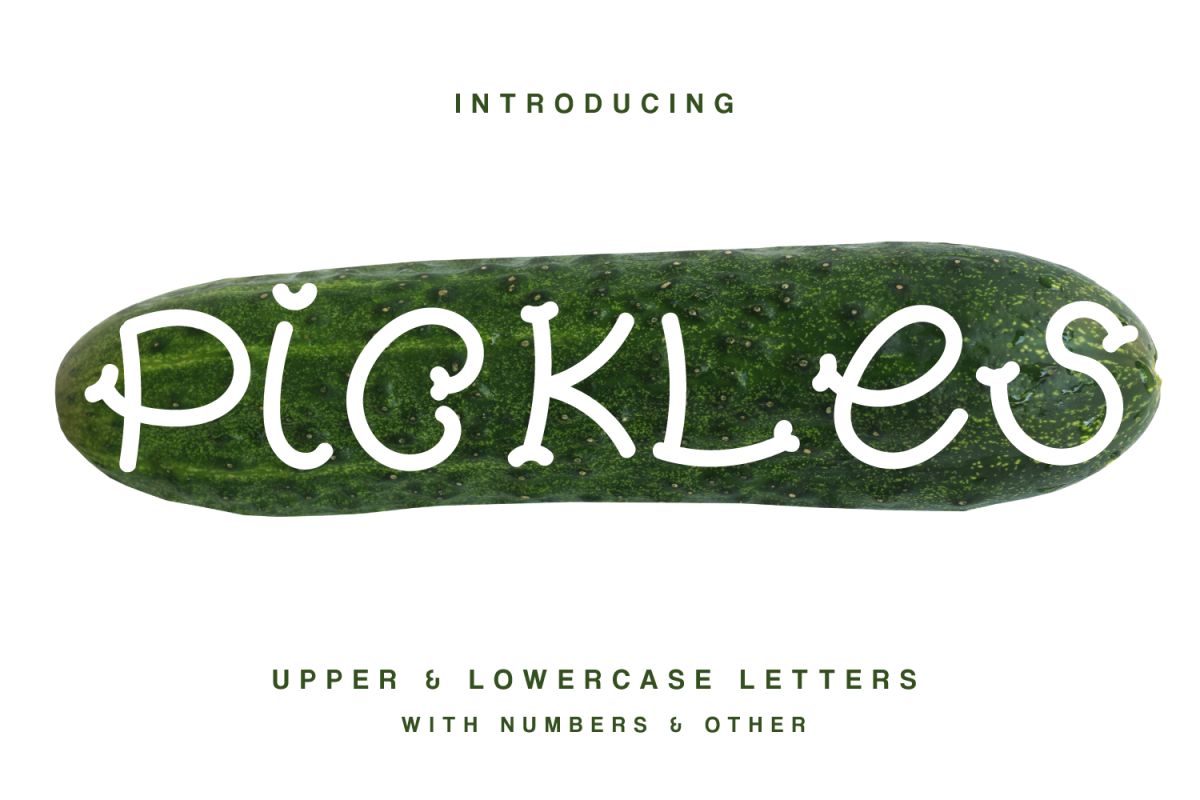 Pickles - Spicy Hand Drawn Font example image