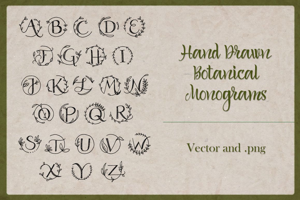 Botanical Monograms example image