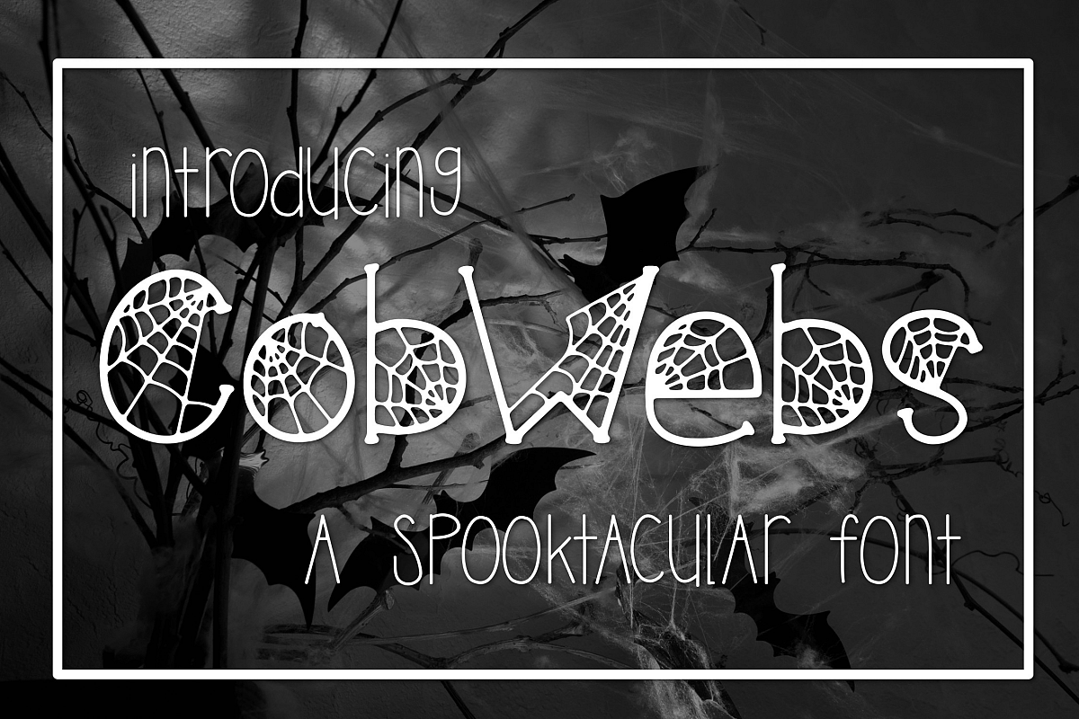 Cobwebs a Spooktacular Font example image