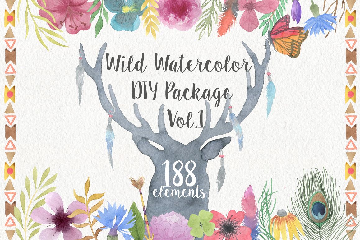 Wild Watercolor DIY example image
