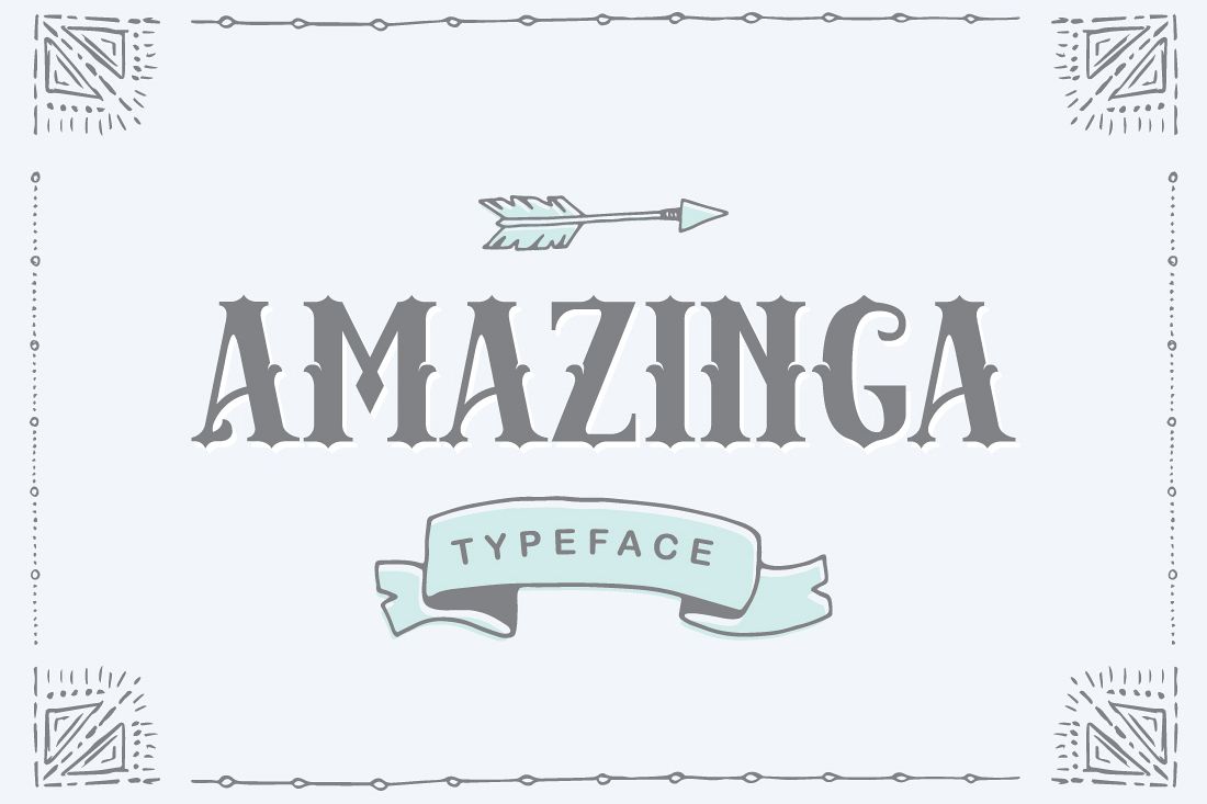Amazinga Typeface example image