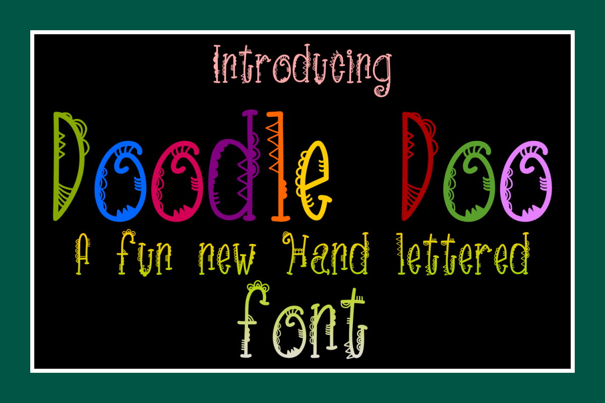 DoodleDoo Font example image