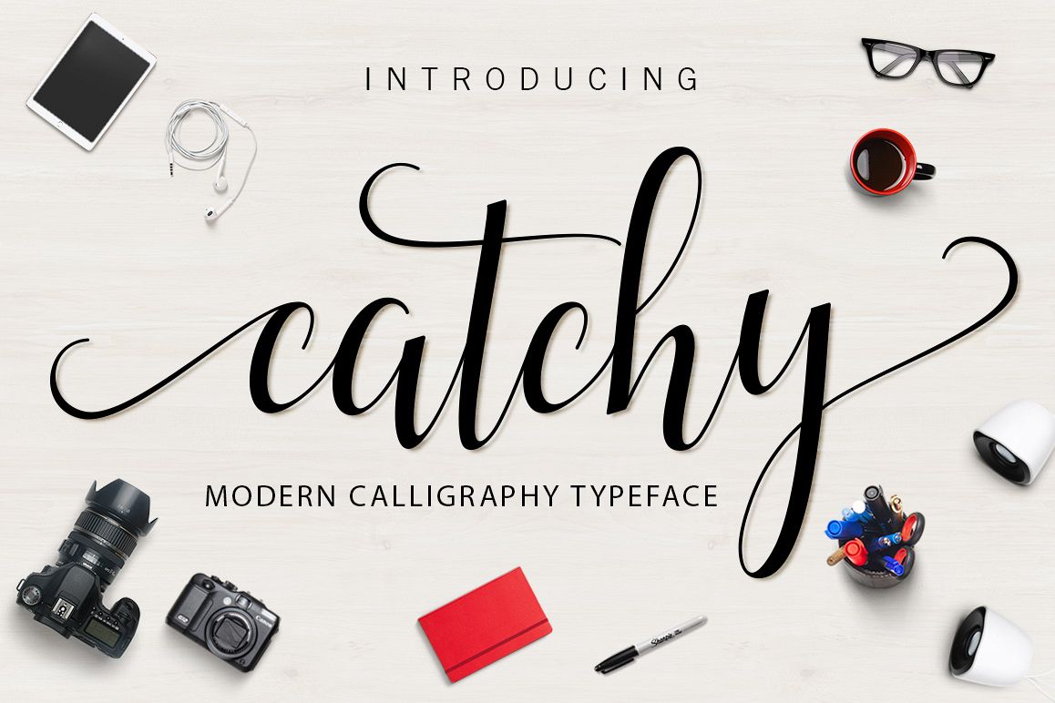 catchy Script example image