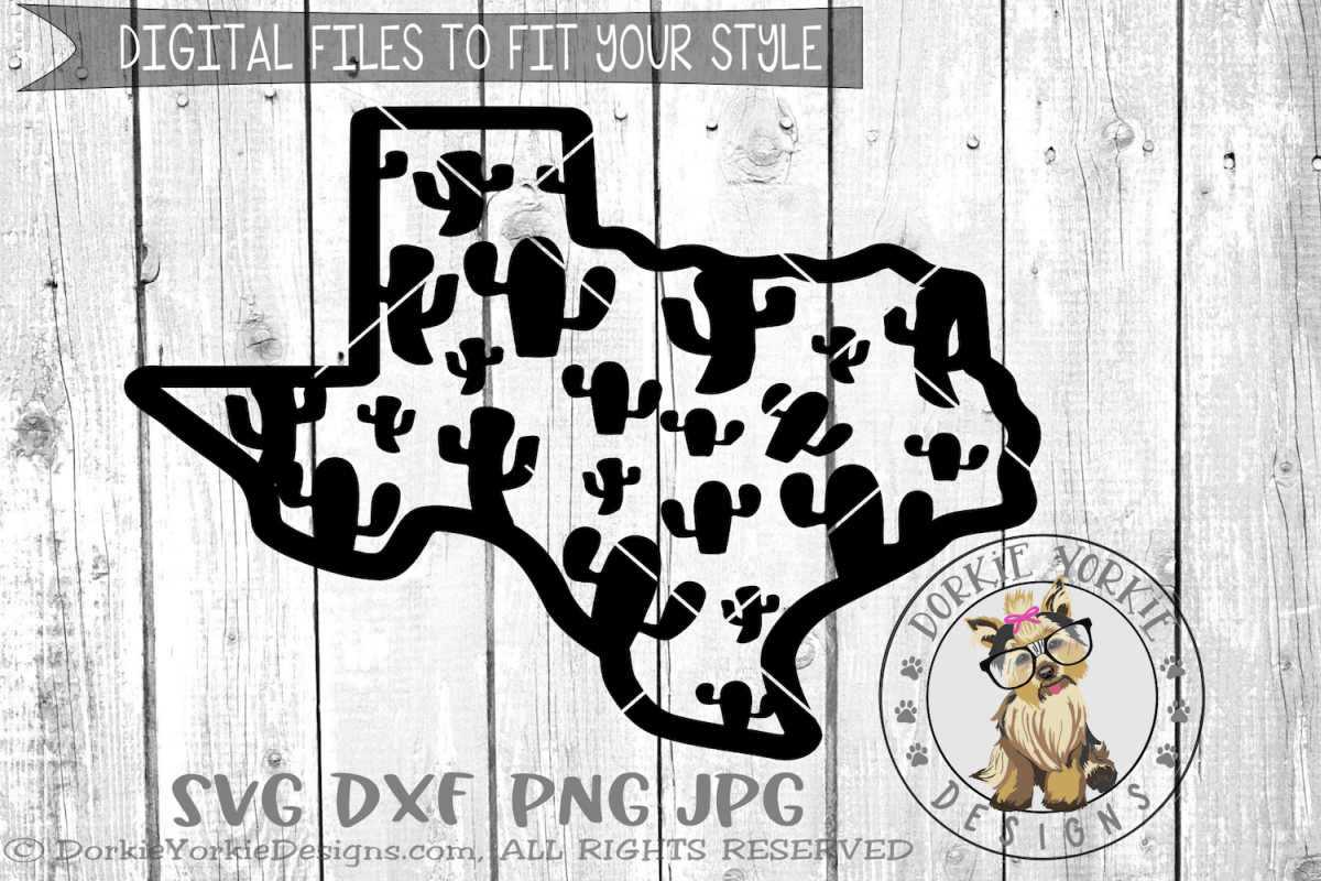 Download Texas Cactus - SVG cut file by Dorkie Y | Design Bundles