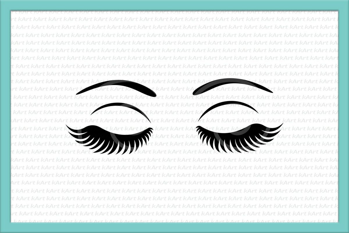 Eyelashes Makeup svg Cutting file by k | Design Bundles