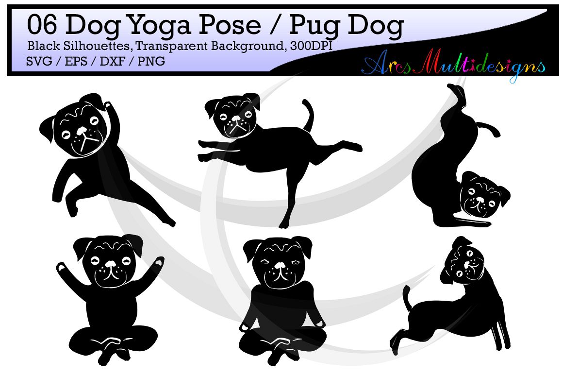 Download yoga silhouette svg / dog yoga pose / p | Design Bundles