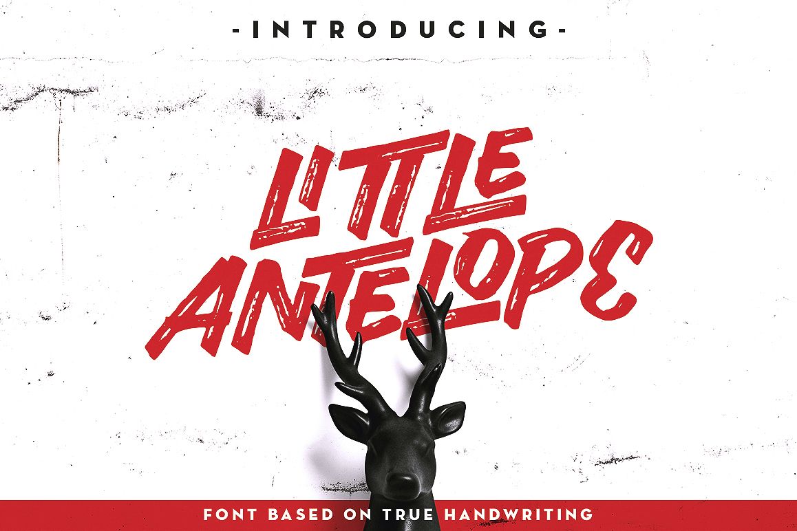 Little Antelope Font example image