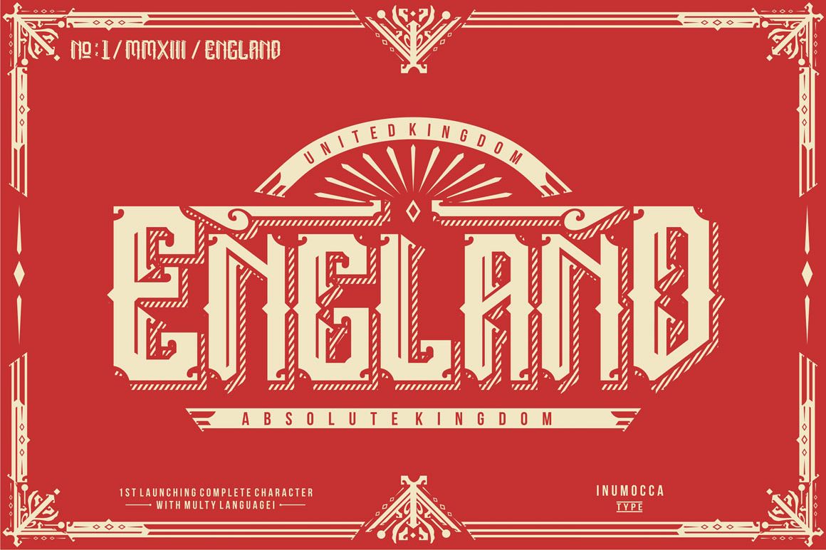 England + Poster vector example image