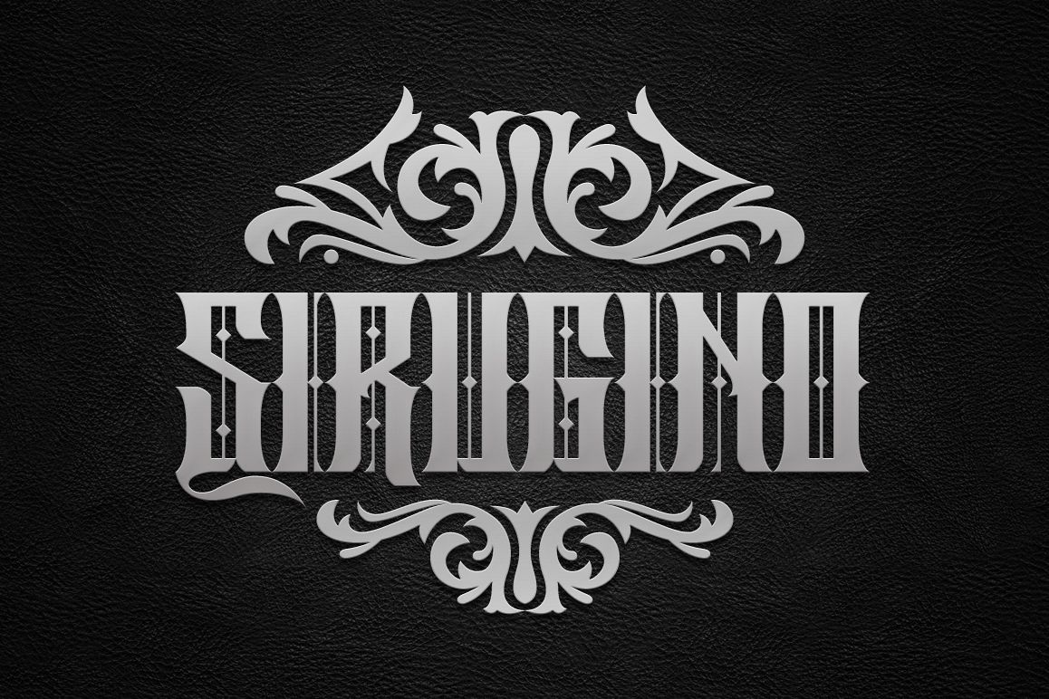 Sirugino Typeface example image