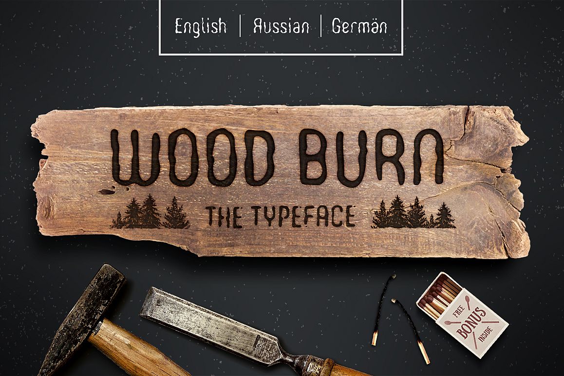 WOODBURN FONT example image
