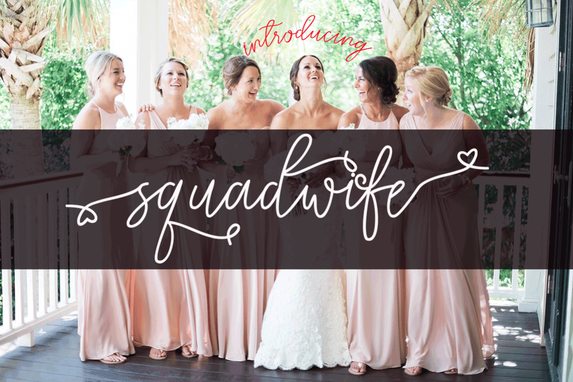 Free Squadwife Script Script Fonts